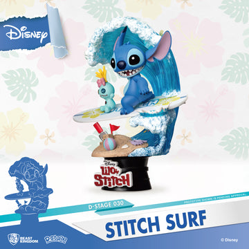 Beast Kingdom DS-030-Stitch Surf (RE)
